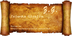 Zelenka Gizella névjegykártya